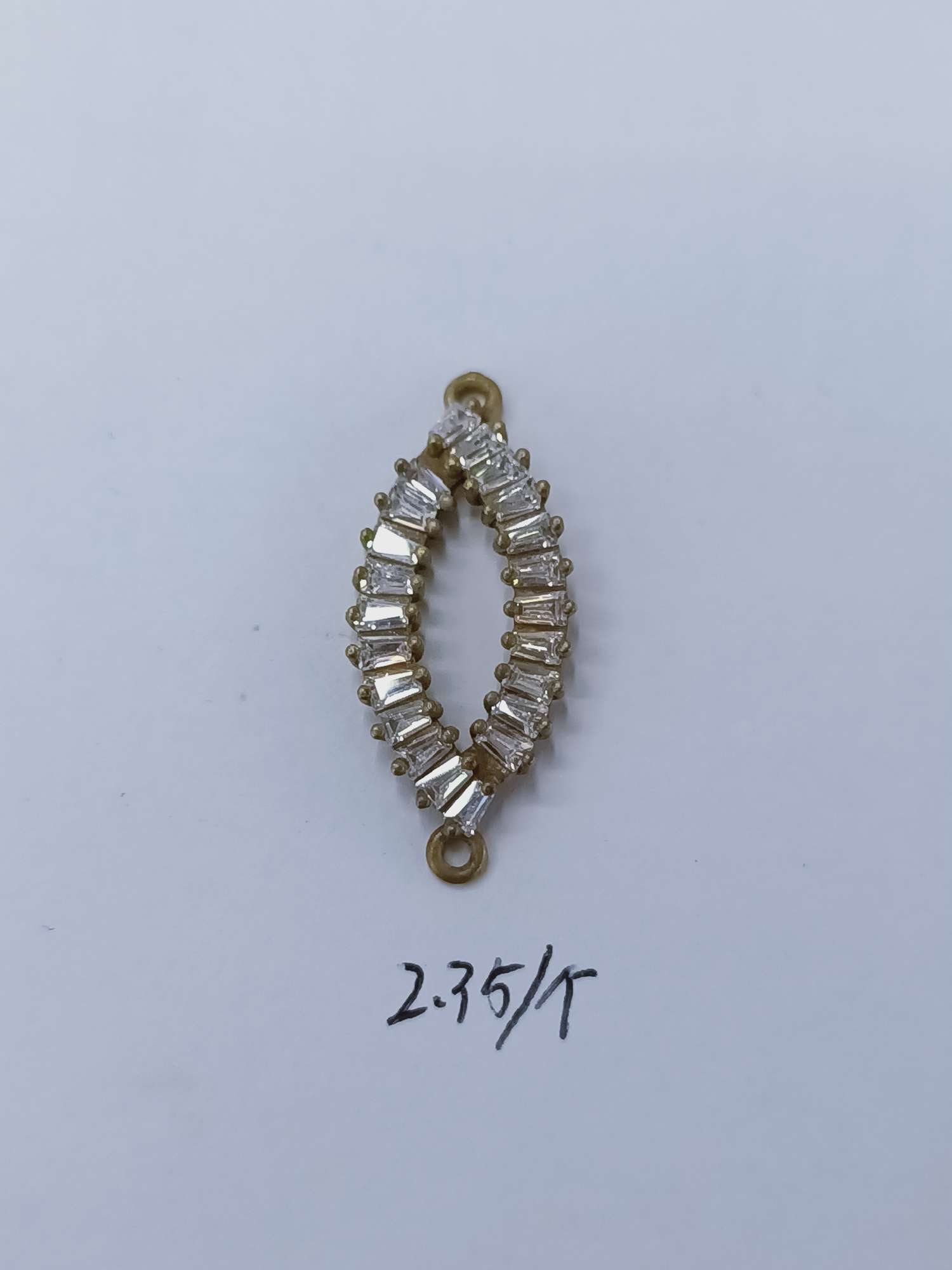Zircon pendant made of fine copper in Yiwu thumbnail