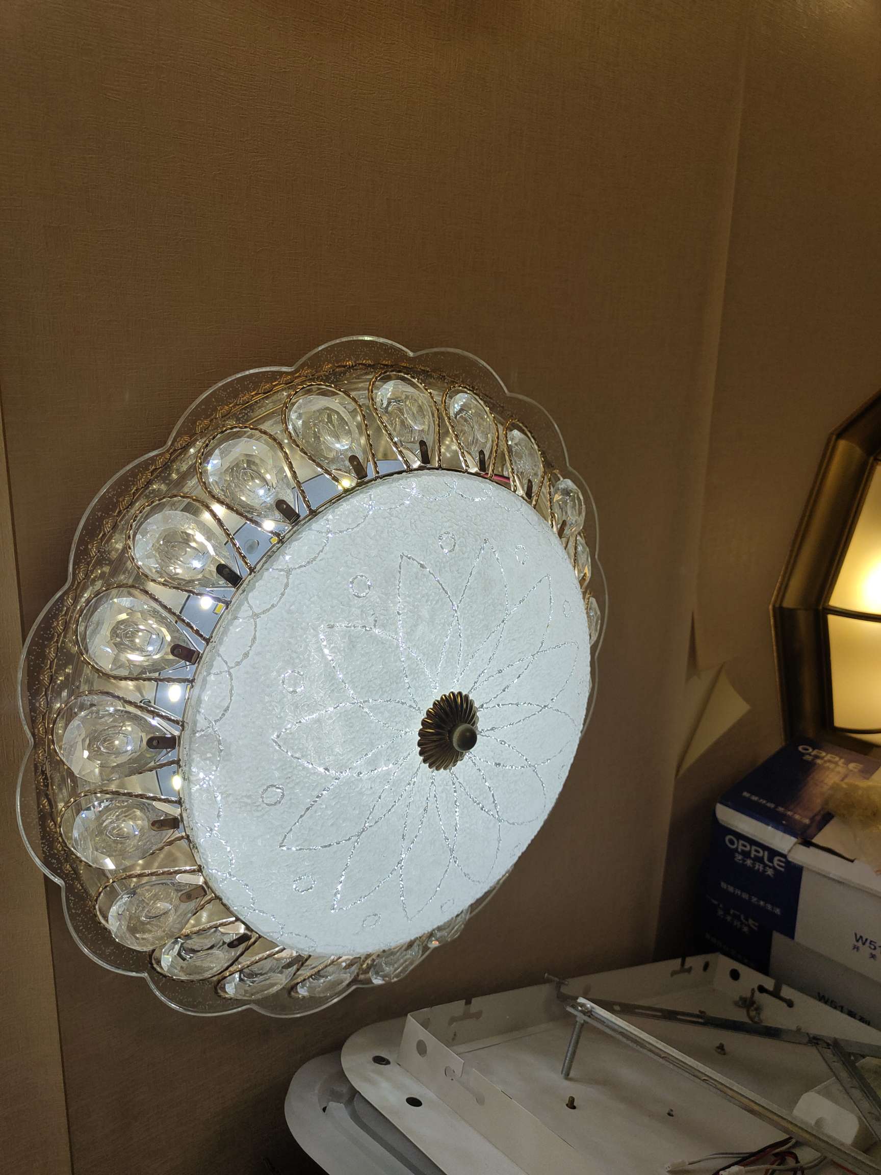 欧式玉石吊灯/豪华大气/别墅客厅吊灯产品图