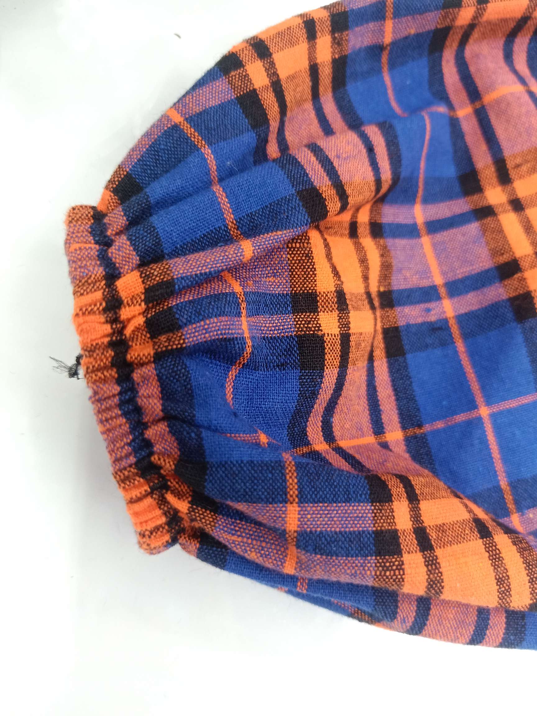 Pure cotton checkered sleeve covers details Picture