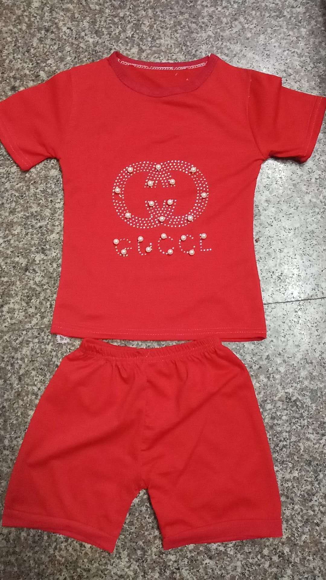 Children's Wear Girls' wear Summer wear 2020 Summer new leisure suit for children Fashionable little children two-piece suit thumbnail