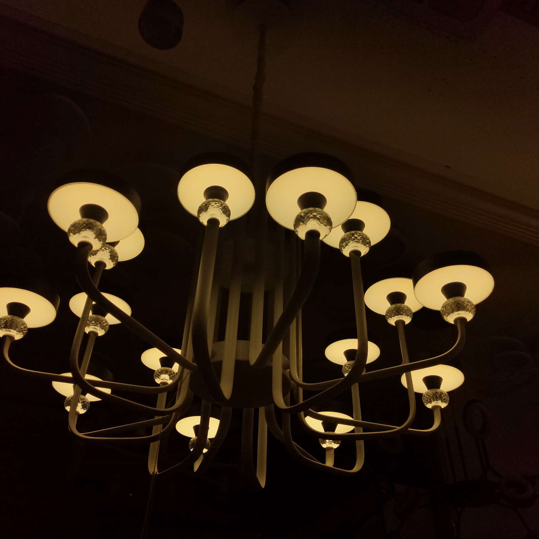 Nordic lighting fixtures, modern, simple and elegant style, clothing store bedroom magic bean chandelier, dining room Internet red light, home living room chandelier Specification image