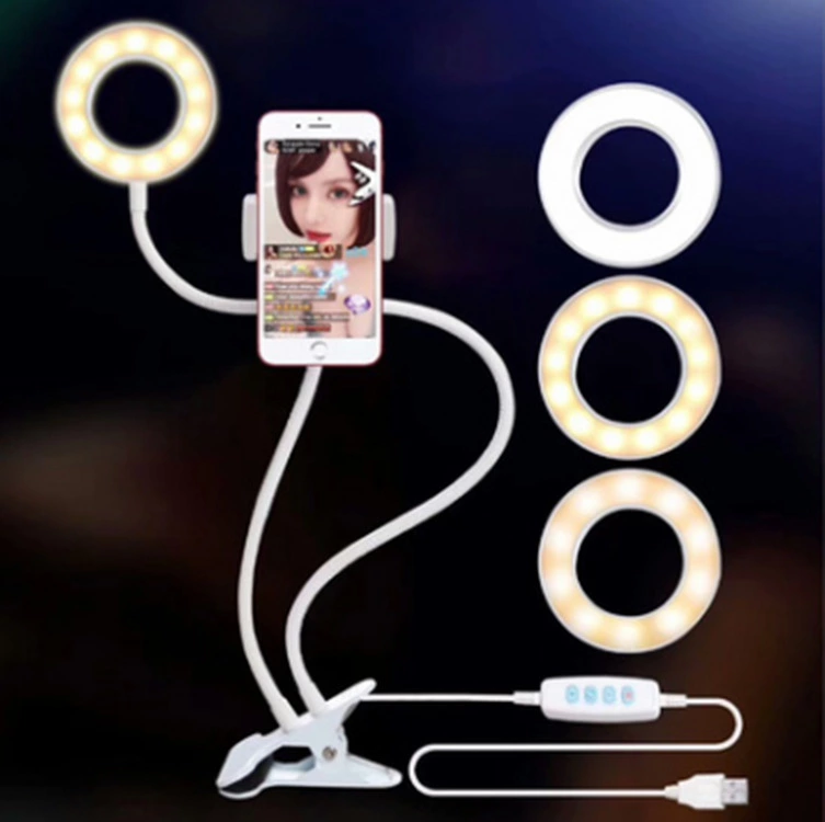 Mobile phone Lazy Person Stand 2-in-one Fill Light, Streamer Beauty Desktop version details Picture