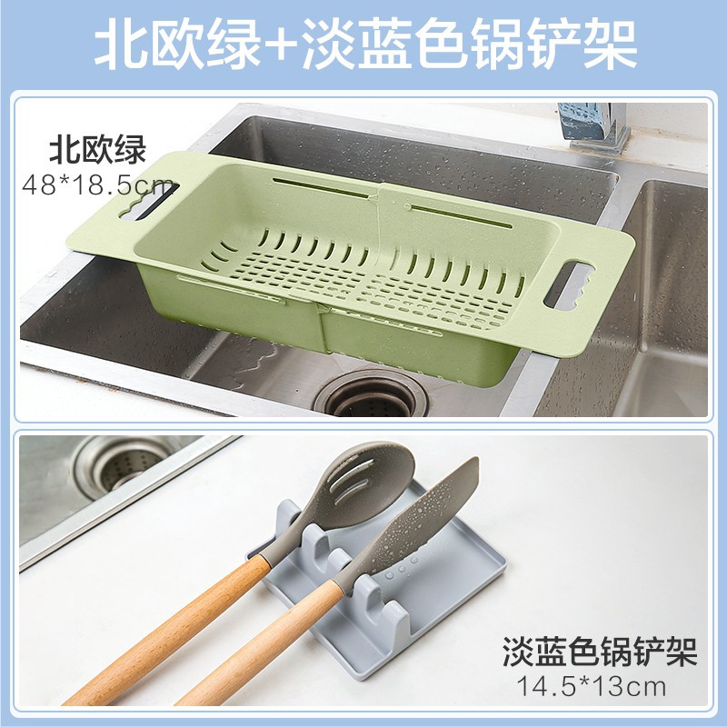 。可伸缩水槽沥水架家用厨房碗碟架蔬菜收纳架放碗筷置物架子详情图7
