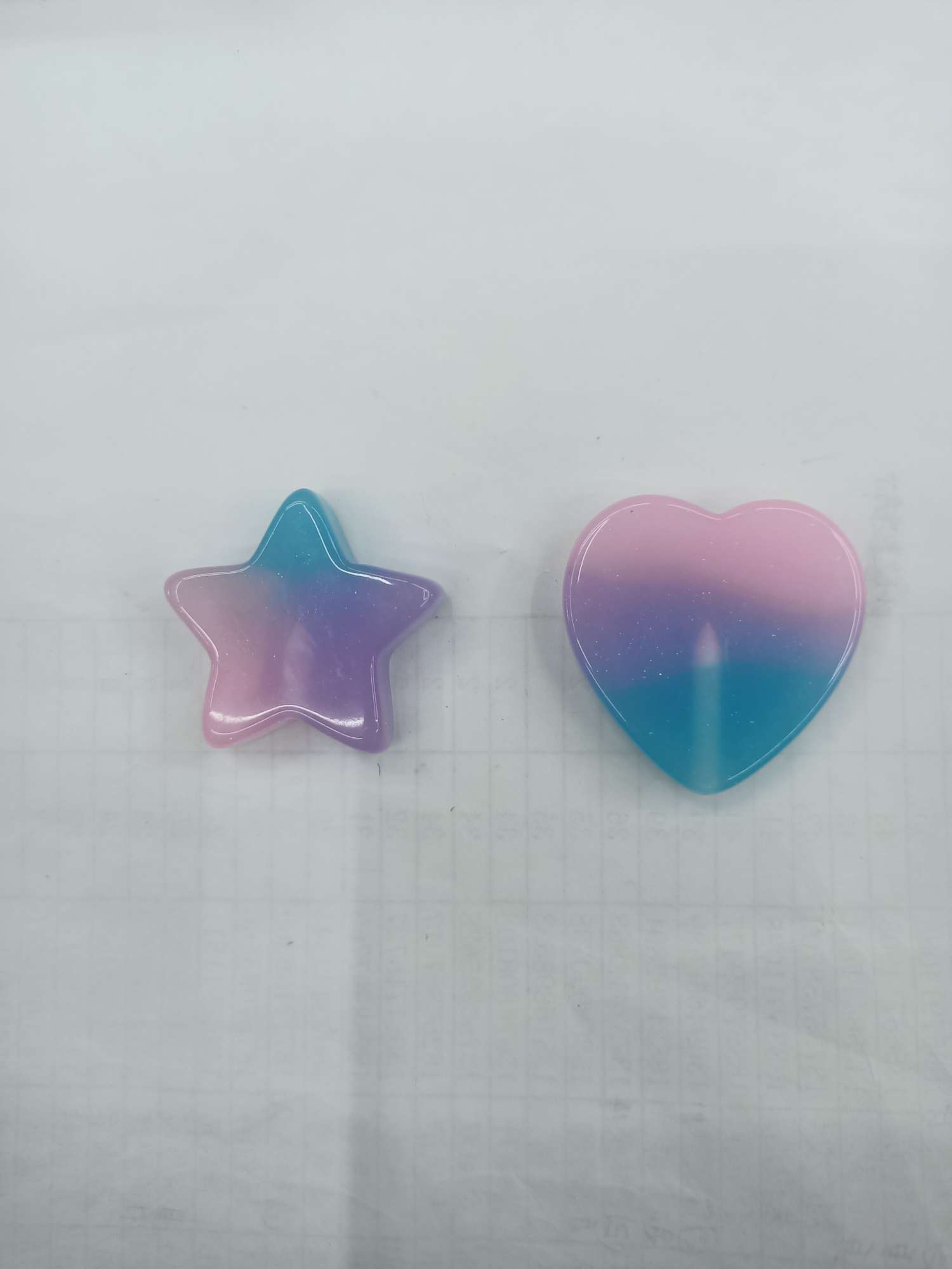 Three-color gold powder five-pointed star resin accessories thumbnail