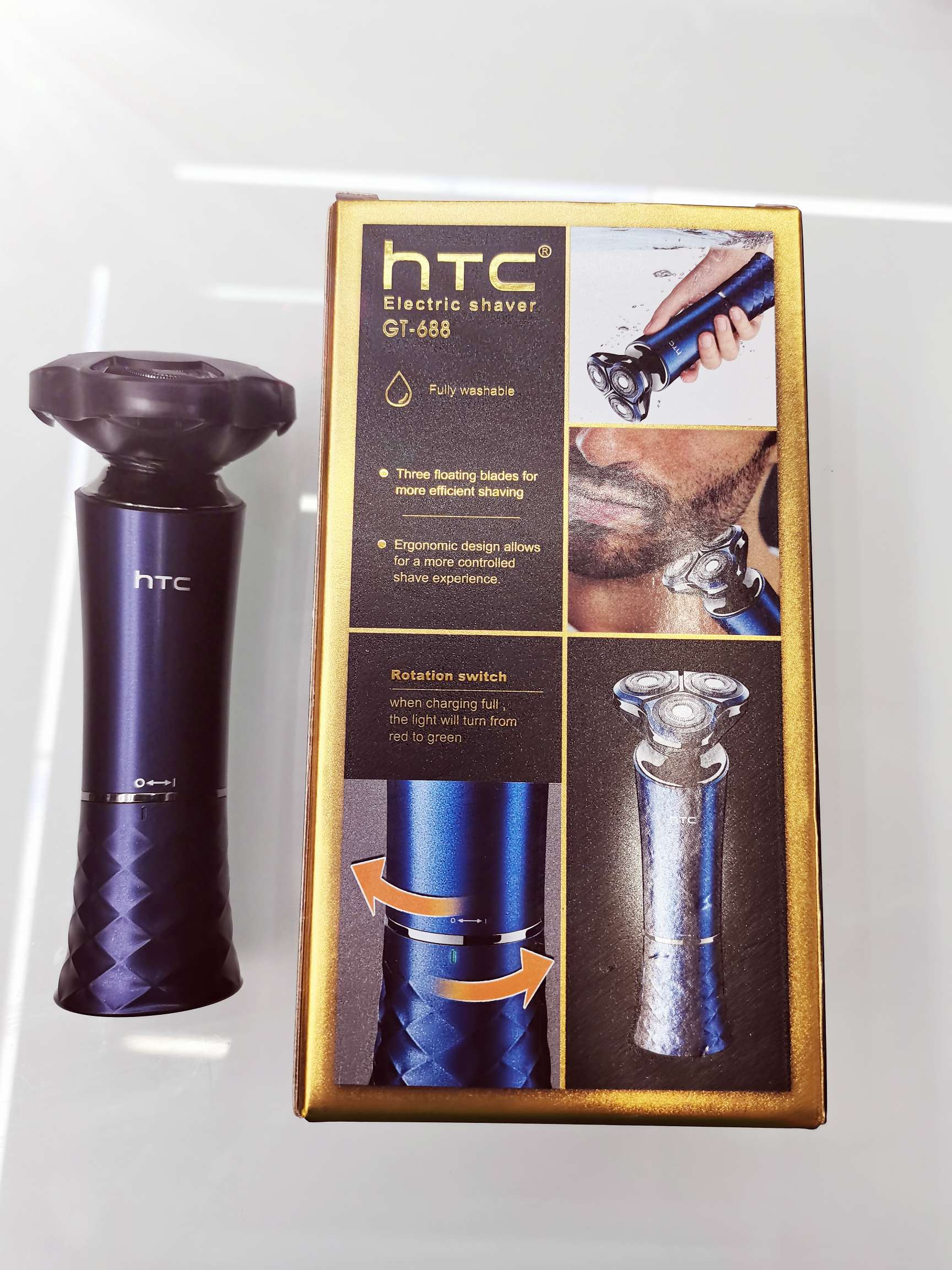 ماكينة حلاقة عالية الارتفاع مقاوم للماء من طراز HTC GT688. details Picture