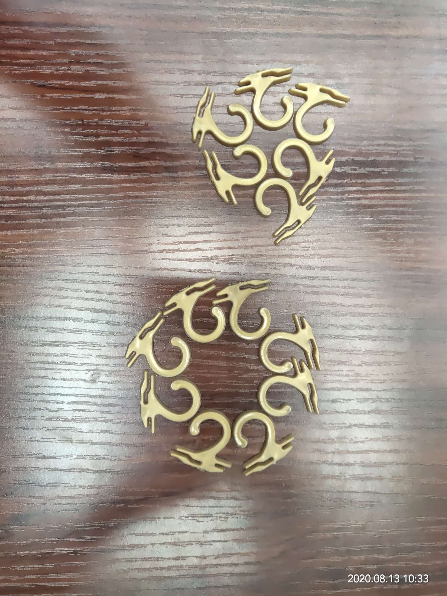 手套挂钩帽子挂钩毛巾钩帽子塑料钩金色平勾