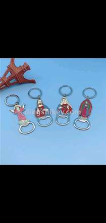 Religious element bottle opener key chain