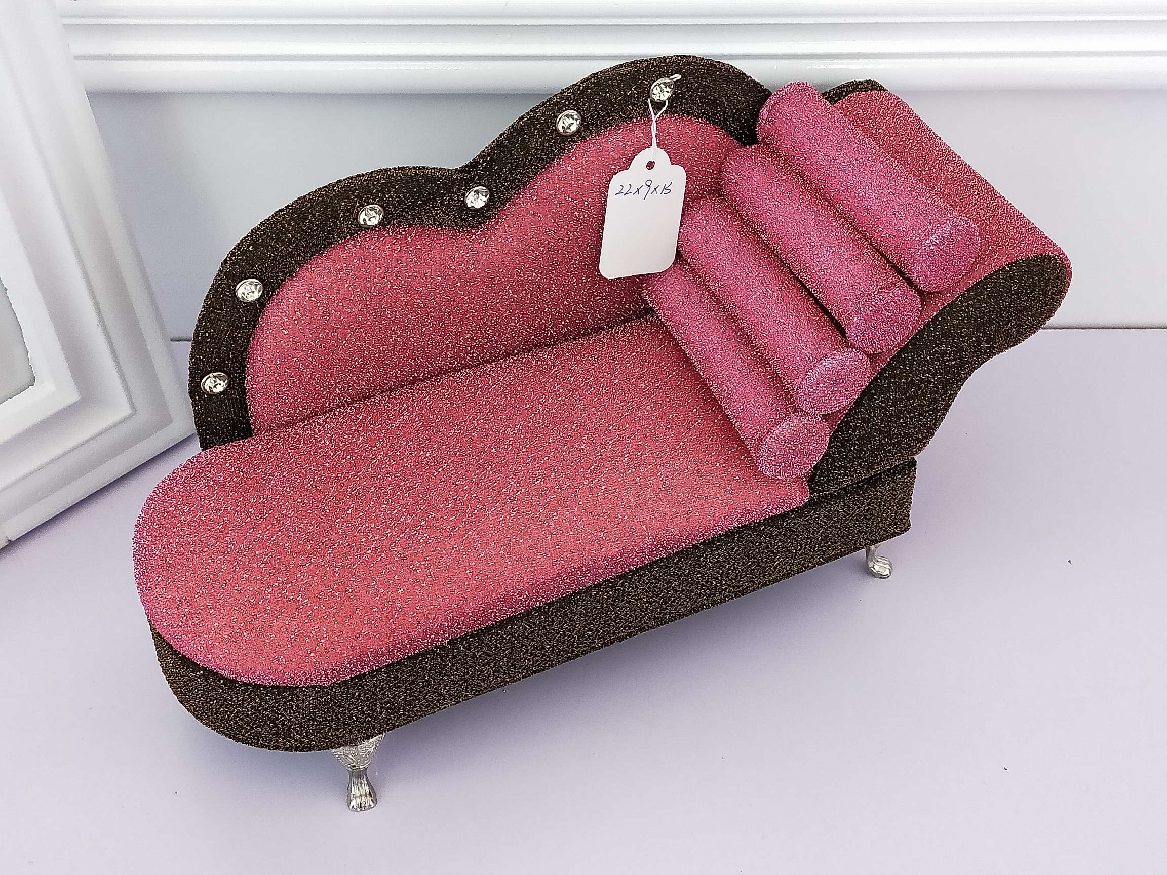 Jinqi Sofa Jewelry Box Fashion Ring Seat Earring Stand Jewelry Storage Box Earrings Jewelry Rack Display Props A20-391/392 Specification drawing