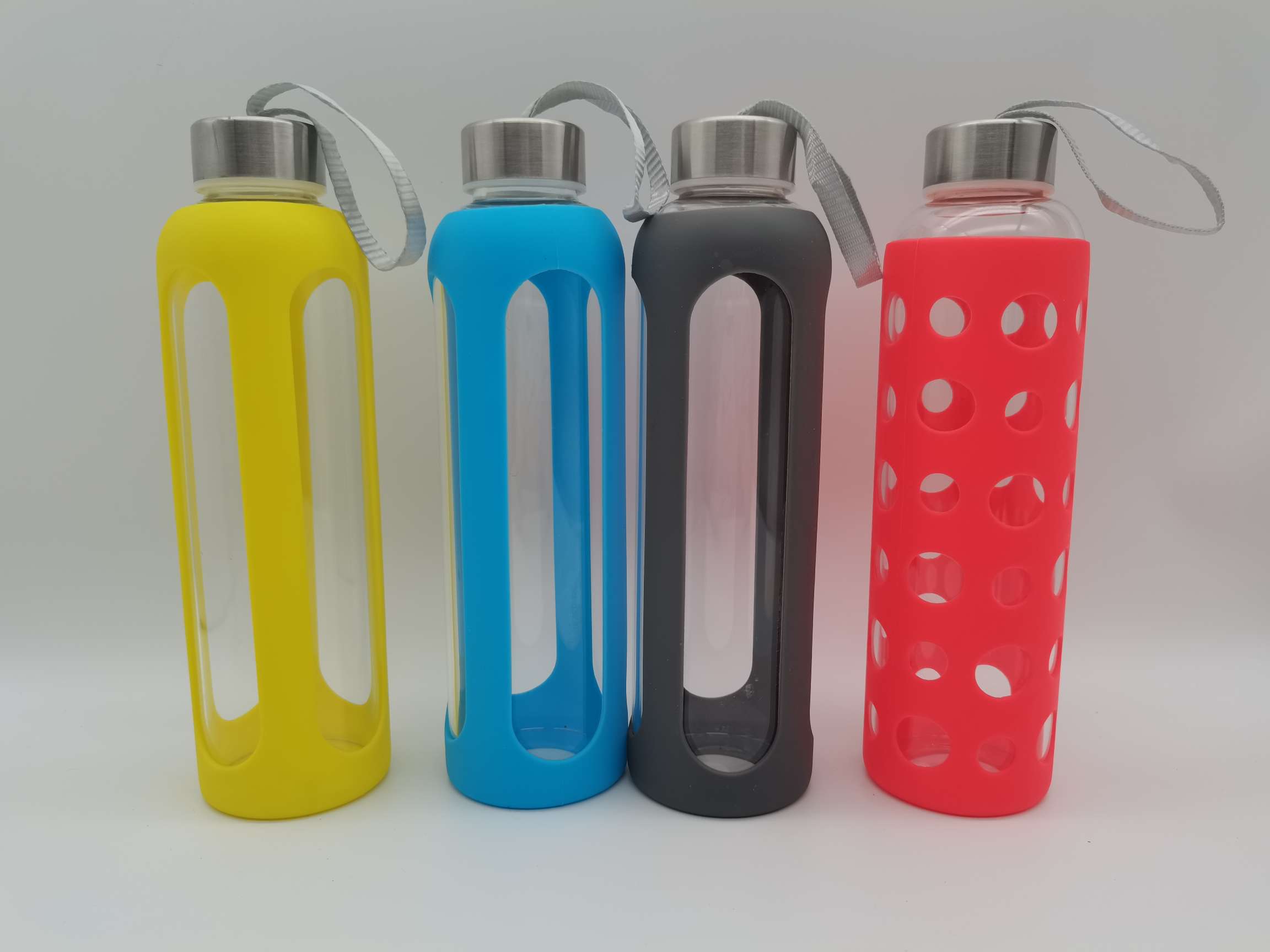 Water glass high borosilicate glass silicone glass monolayer glass portable glass 550ml glass heat insulating glass thumbnail