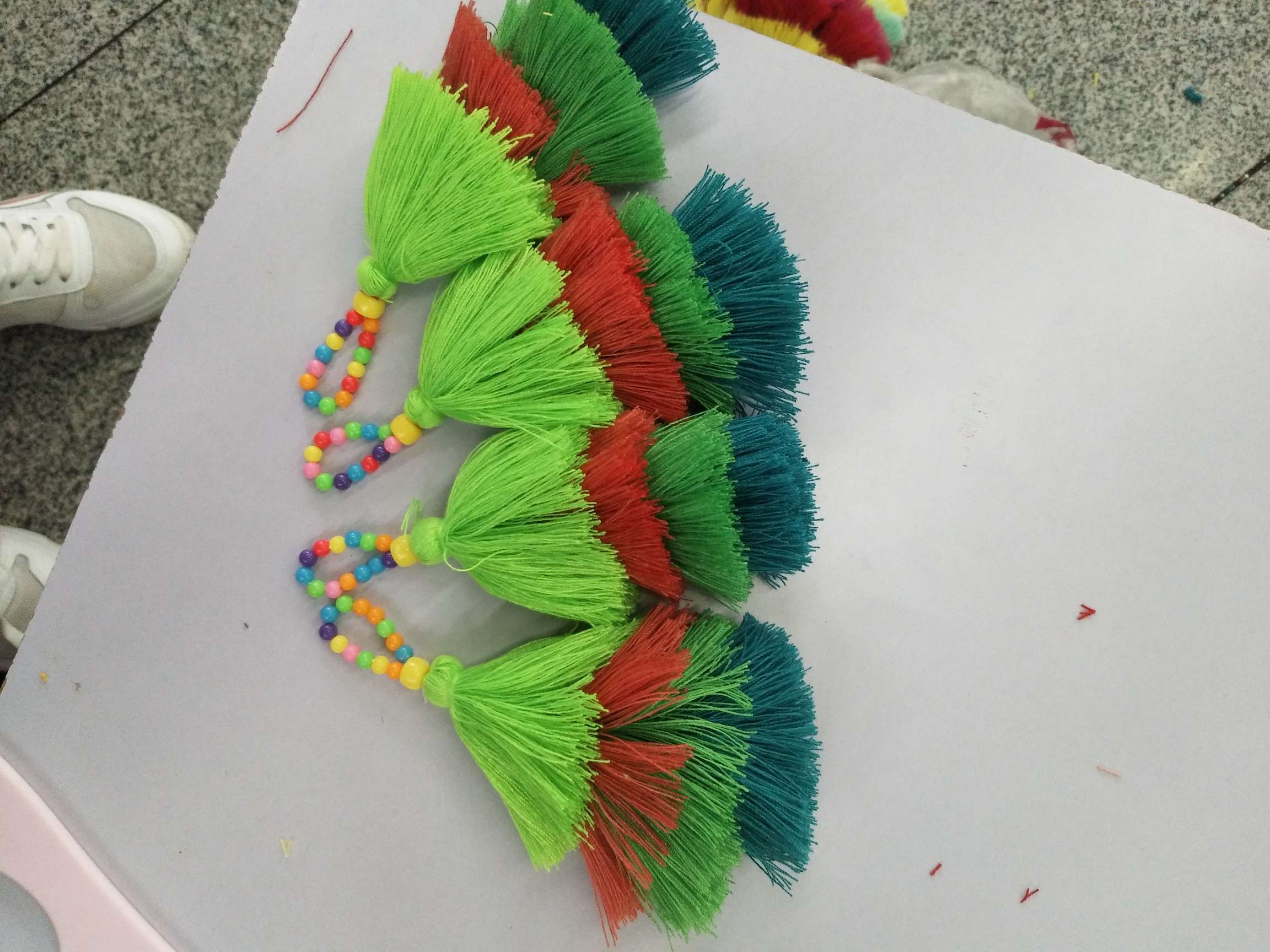 六股绳钥匙扣细节图