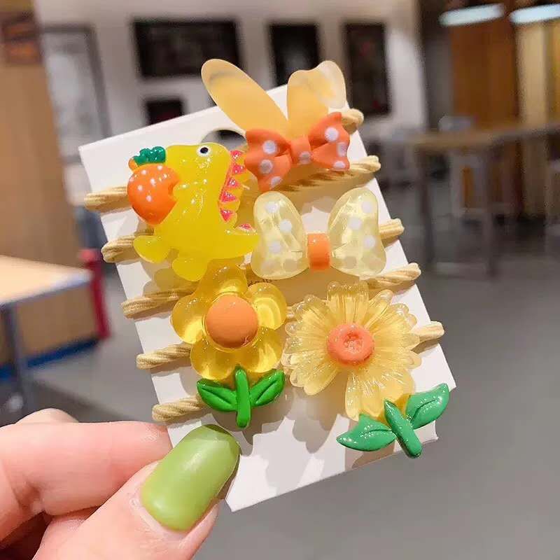 Children's hair ties, girls' hair lanyards, Korean baby hair accessories, hair bands, hair ties, rubber bands, little girls' headwear details Picture