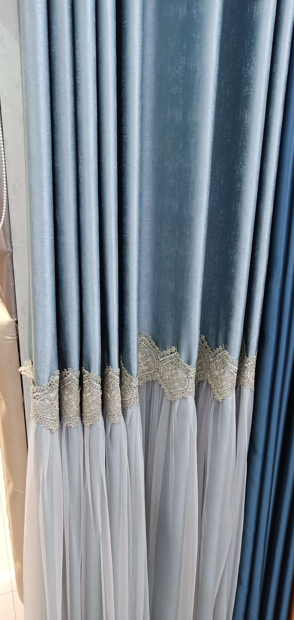 High-precision lace skirt bottom curtain fabric