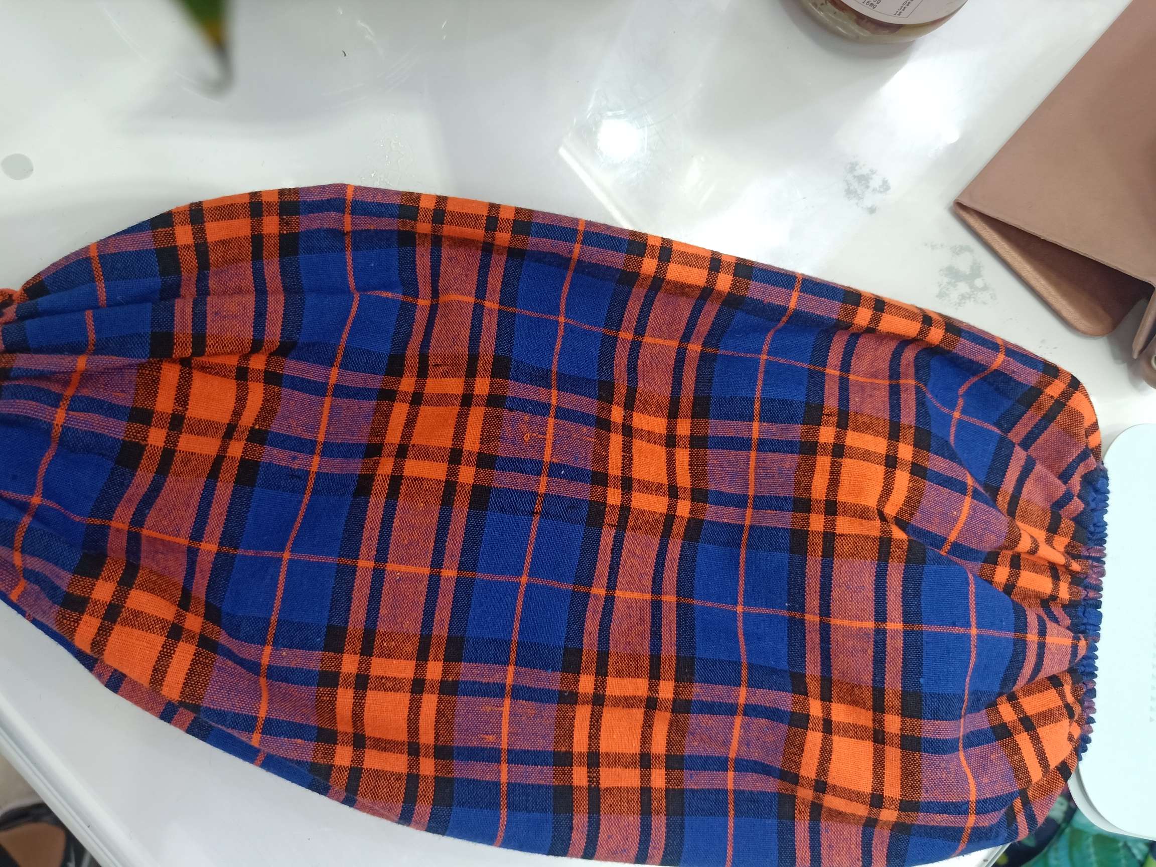 Pure cotton checkered sleeve covers