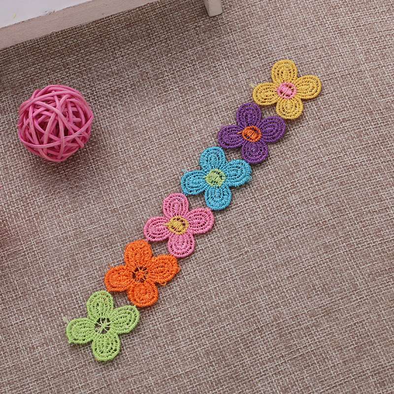 Elegant lace with colorful flower strips Application Scenario