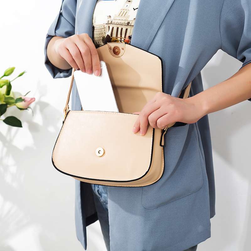 新款韩版pu女包时尚潮流小方包单肩斜挎包产品图