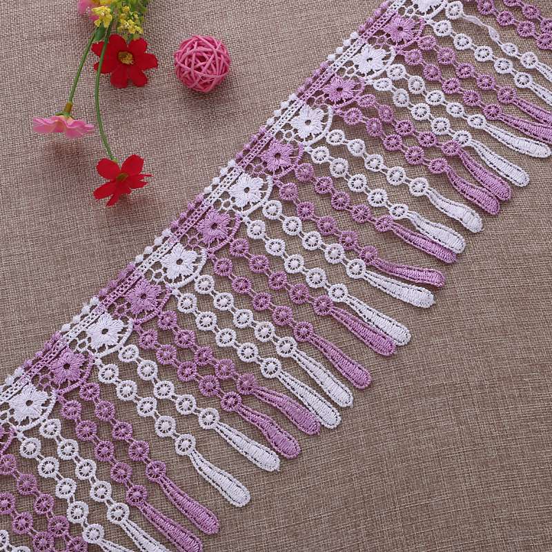 Elegant lace colorful pendant water-soluble lace details Picture