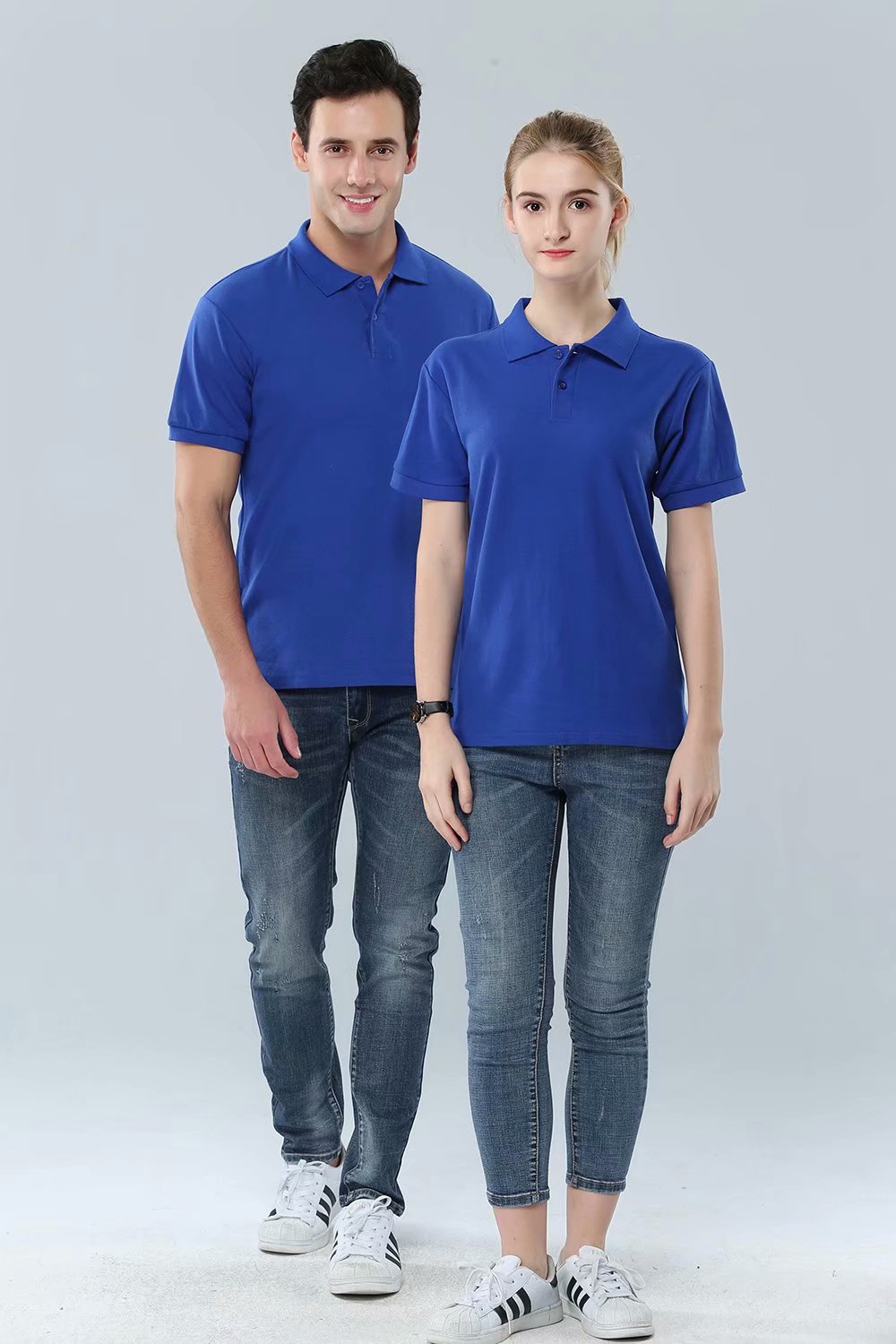 Factory direct sales, custom diy solid color lapel short-sleeved polo advertising shirts, custom-made logo printed cultural shirts and work clothes https Item Picture