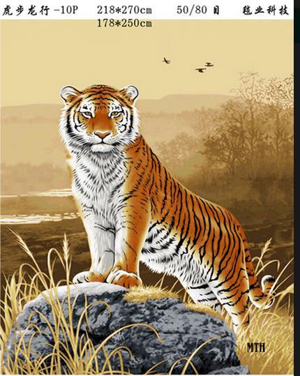 床上用品外贸产品动物花色拉舍尔毛毯详情图6