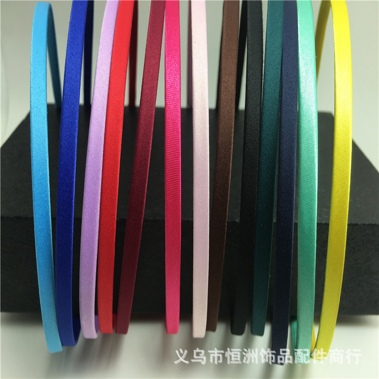 Manufacturers Direct Sales 5Mm Metal Cover Cloth Hair Hobble Popular Hair Hoop Buckle Accessories Diy Wholesale Material Custom details Picture