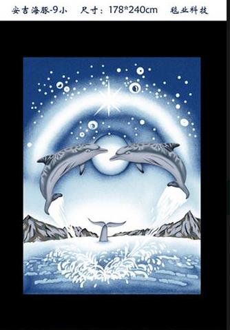 床上用品外贸产品动物花色拉舍尔毛毯详情图8