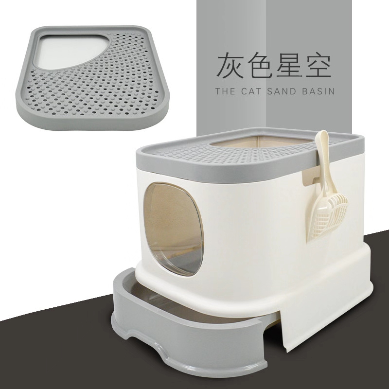 Fresh design is like art! The new lazy cat litter box is here! Enclosed cat litter box! undefined