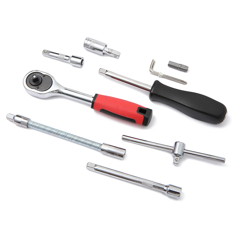 46 Sets Of Combination Tools Auto Repair Set Socket Wrench Ratchet Wrench Set Toolbox Manufacturers Direct Sales undefined