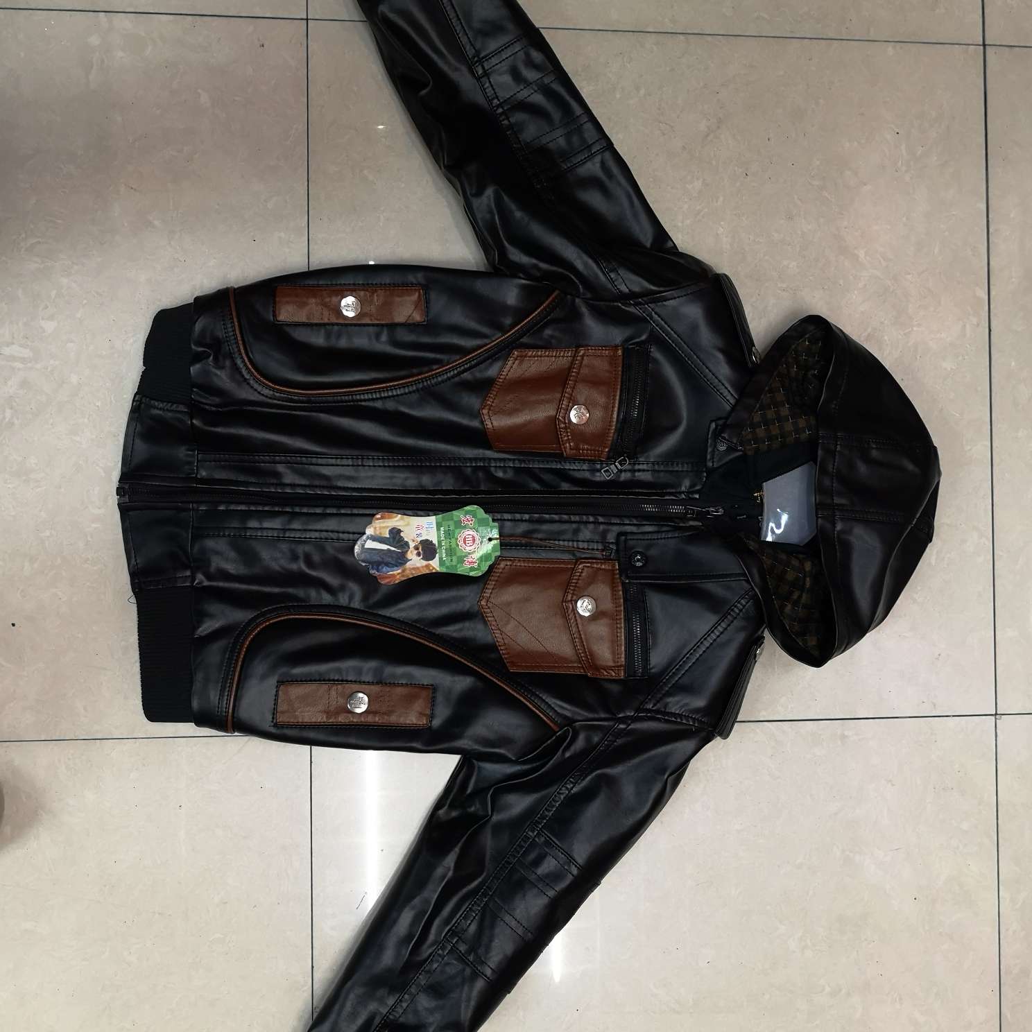 Boy's fur coat, Autumn/winter outfit, 2020 new children's outfit, Chinese style jacket for boy and young boy, with velvet thickening trend
