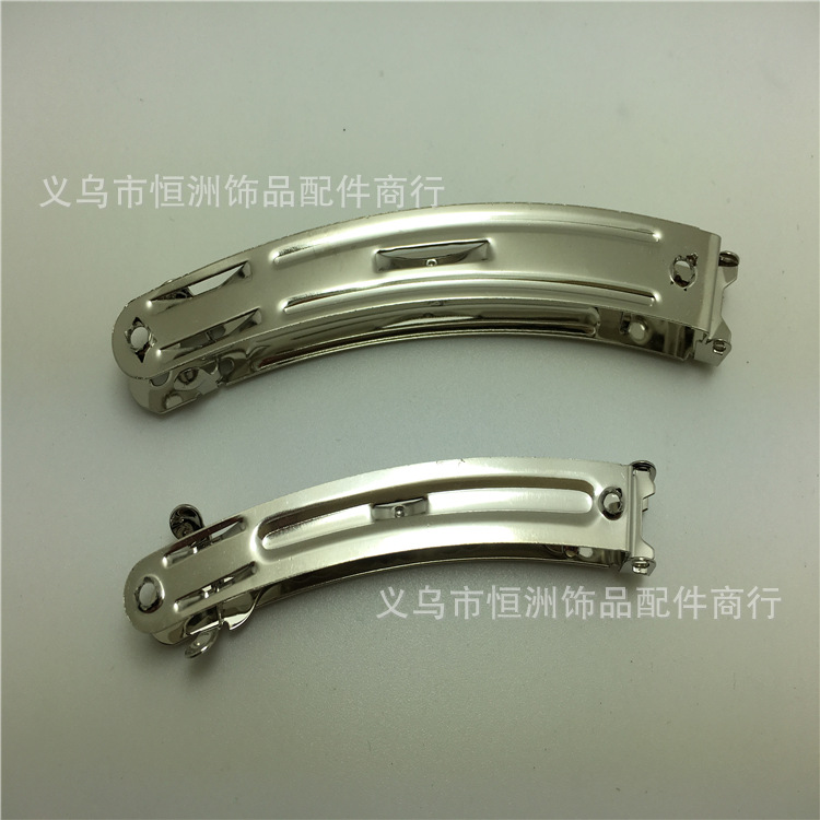 Factory Direct Sales Guangzhou 8/10 Cm Banana Clip Three Pieces Of Metal Hair Clip Hair Accessories Spring Clip Ponytail Buckle undefined