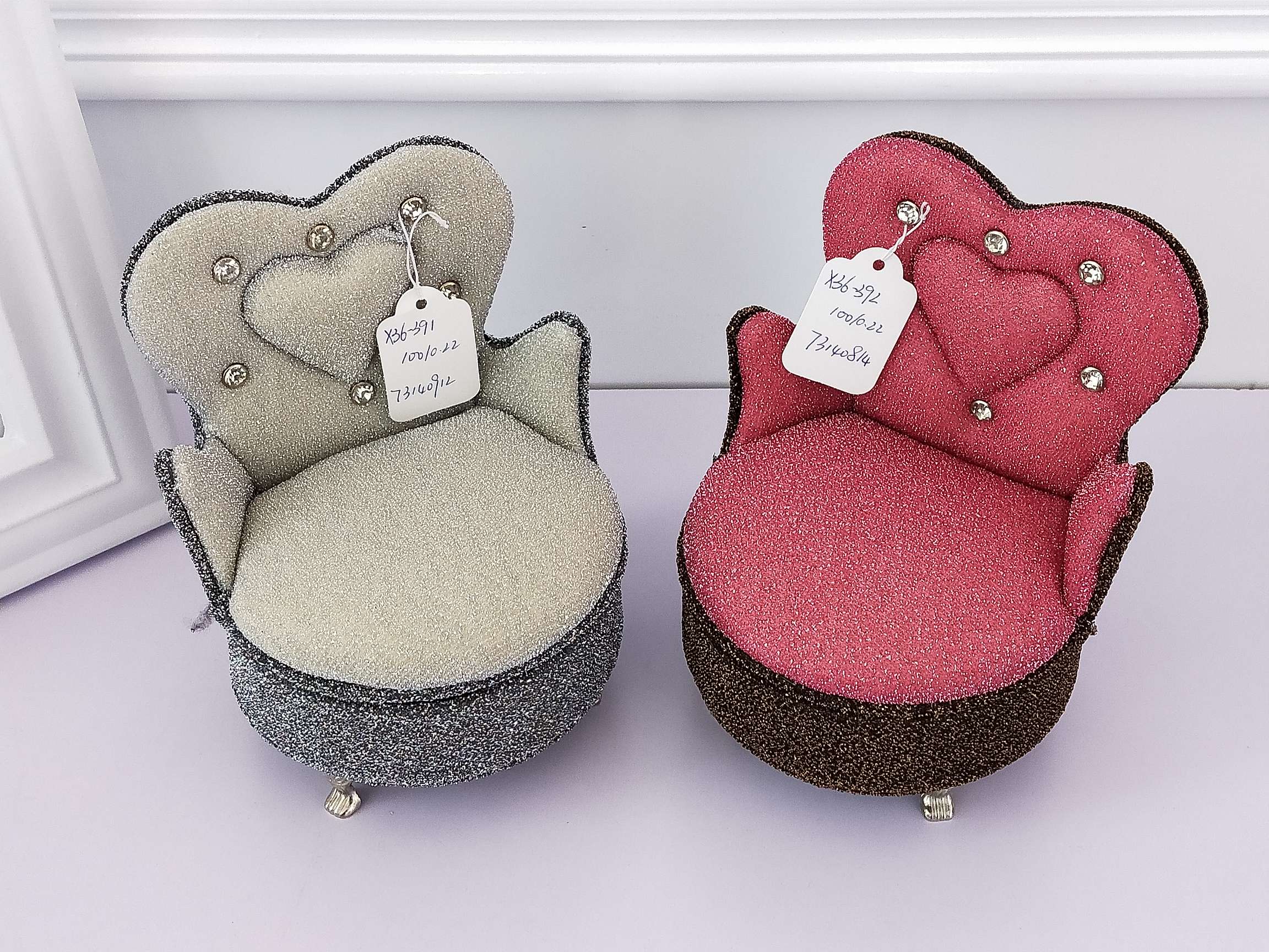 Jinqi sofa jewelry box, Ring, necklace, earrings, storage box, Amulet base, display item, display prop X36-391/392