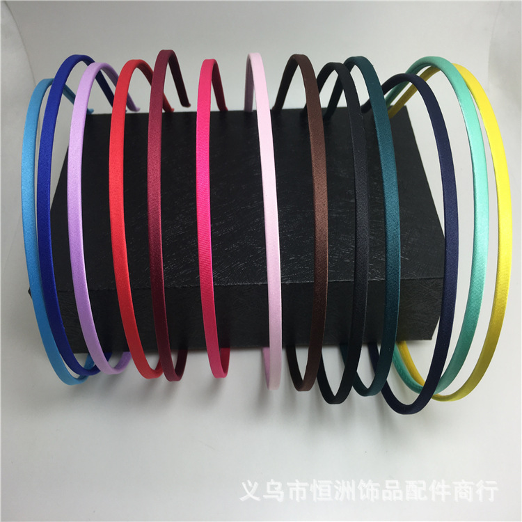 Manufacturers Direct Sales 5Mm Metal Cover Cloth Hair Hobble Popular Hair Hoop Buckle Accessories Diy Wholesale Material Custom Application Scenario