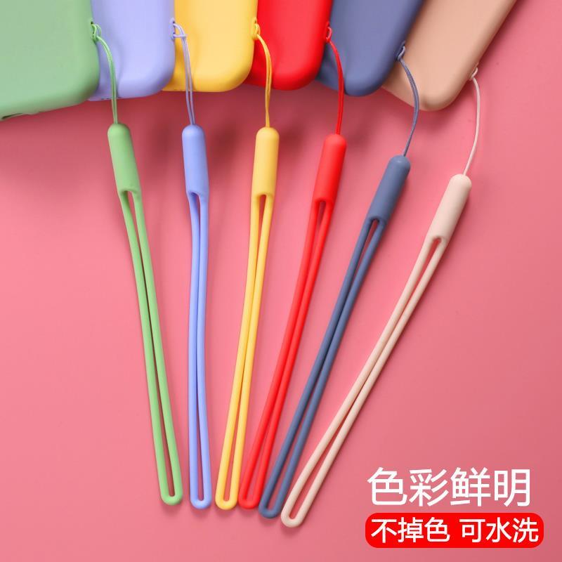 Mobile phone lanyard shell neck lanyard, short wrist strap lanyard, wrist liquid silicone chain anti-loss lanyard, short hanging hand anti-drop Specification image