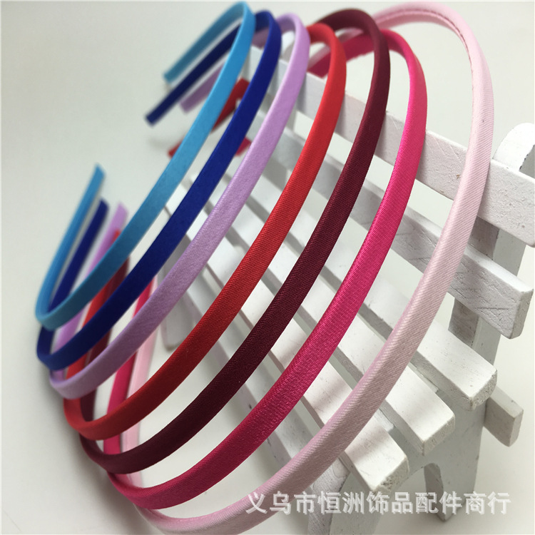 Manufacturers Direct Sales 5Mm Metal Cover Cloth Hair Hobble Popular Hair Hoop Buckle Accessories Diy Wholesale Material Custom