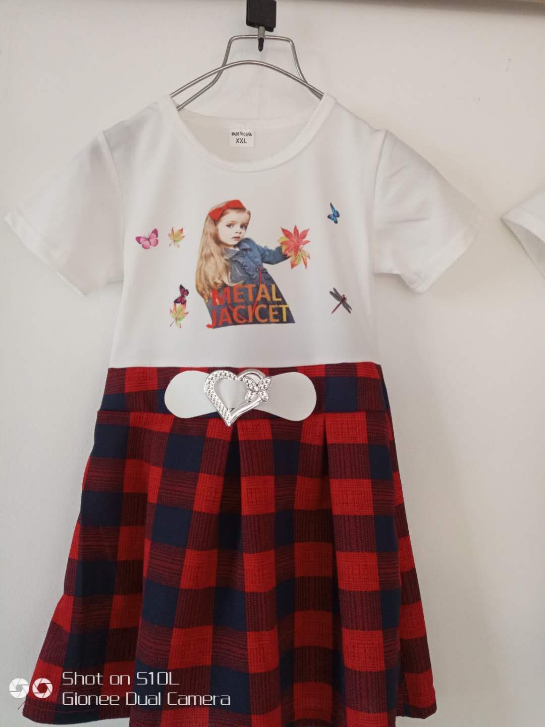 2020 Summer Wear girl's new dress Girl baby cotton sundress Princess skirt