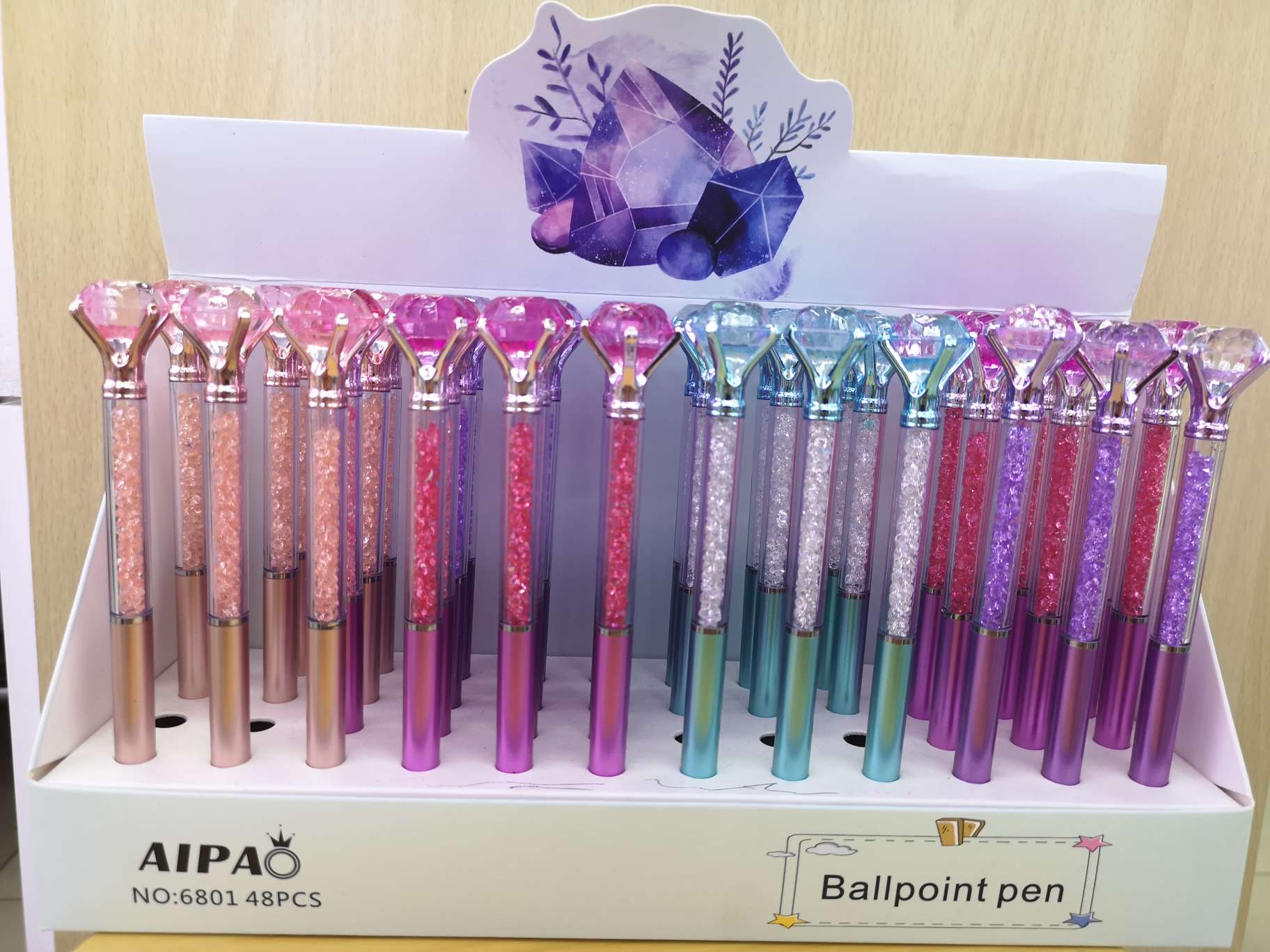 水钻石旋转圆珠笔产品图