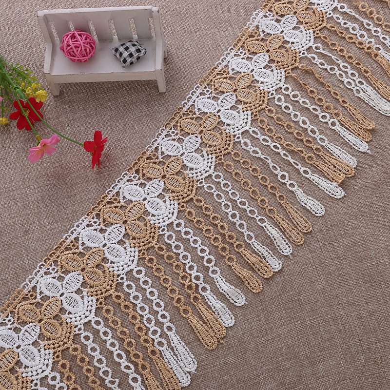 Elegant lace colorful pendant water-soluble lace Application Scenario