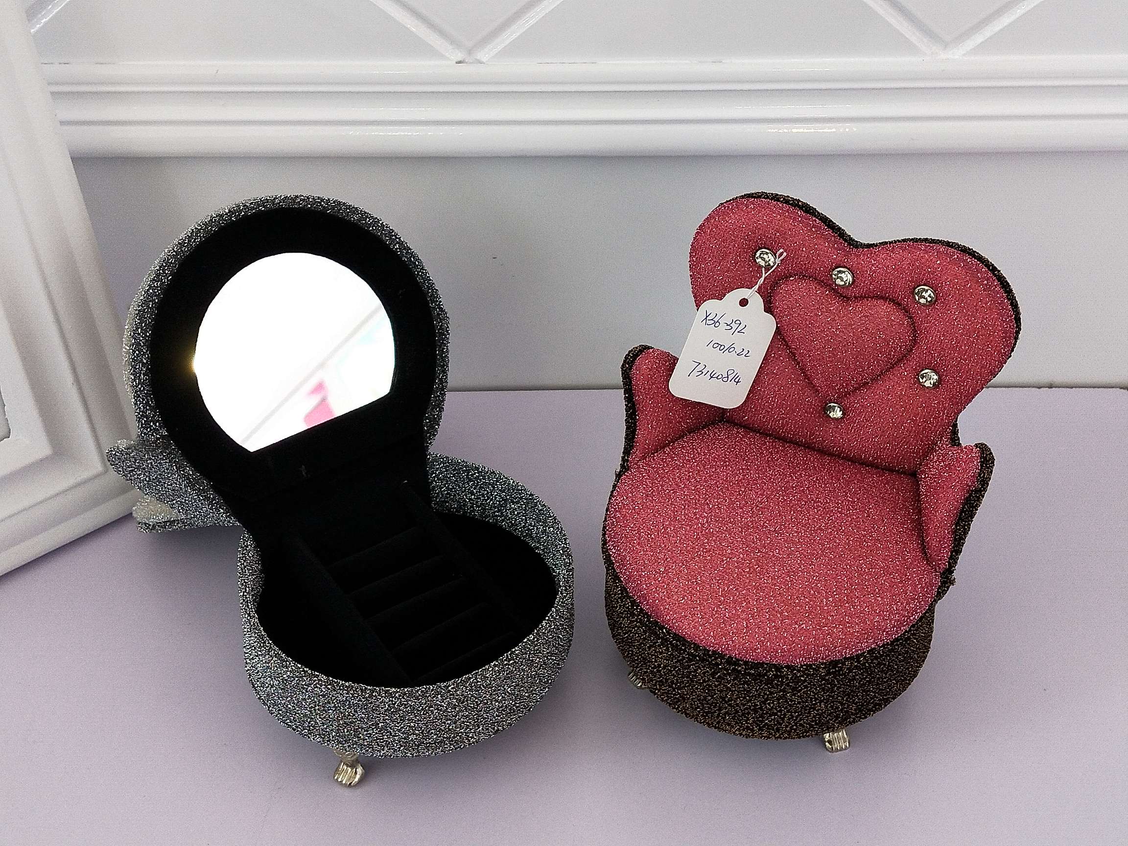 Jinqi sofa jewelry box, Ring, necklace, earrings, storage box, Amulet base, display item, display prop X36-391/392 details Picture