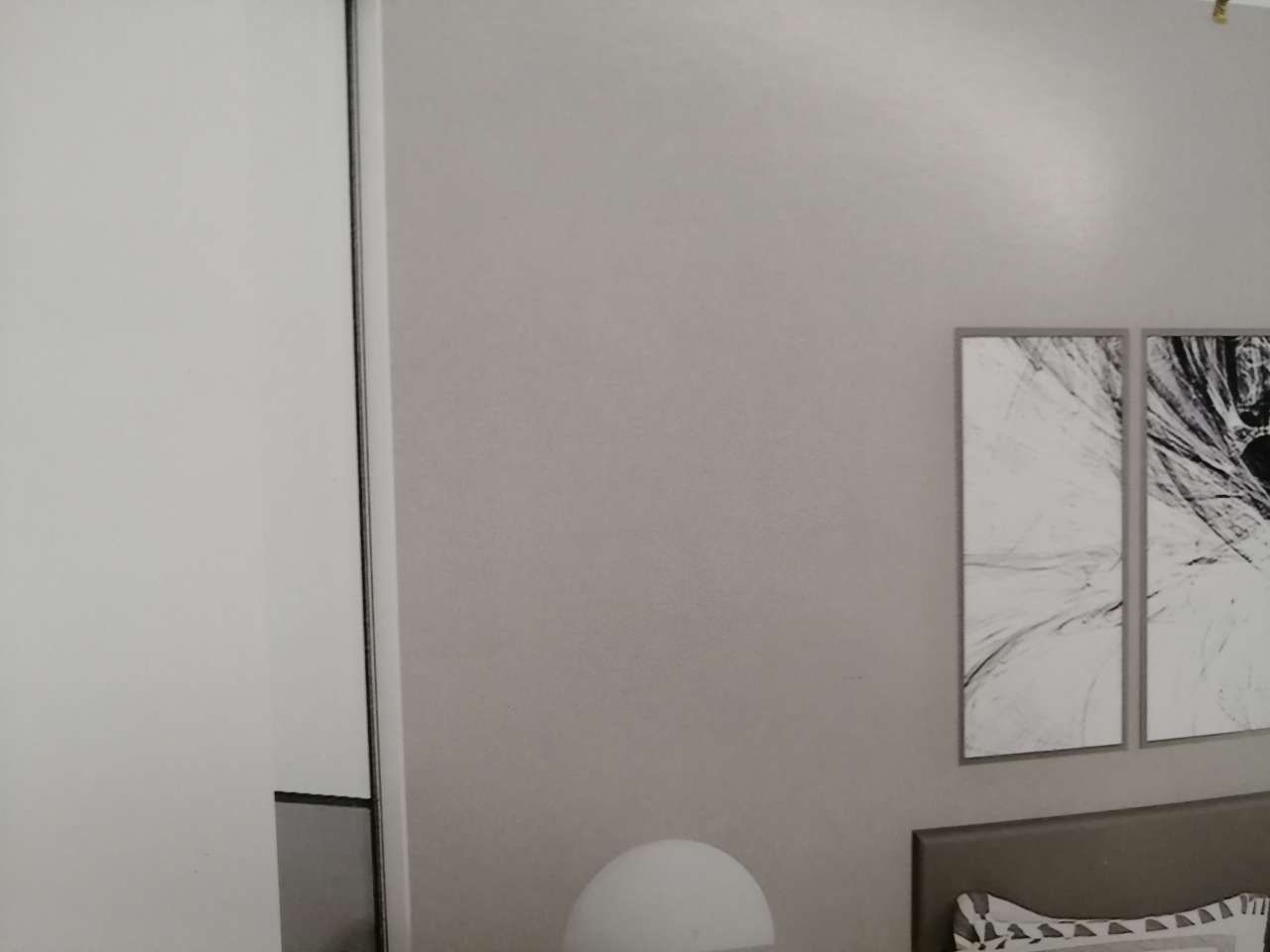 Hengzhi modern Nordic Morandi color Wall fabric REFINED 1 light grey details Picture