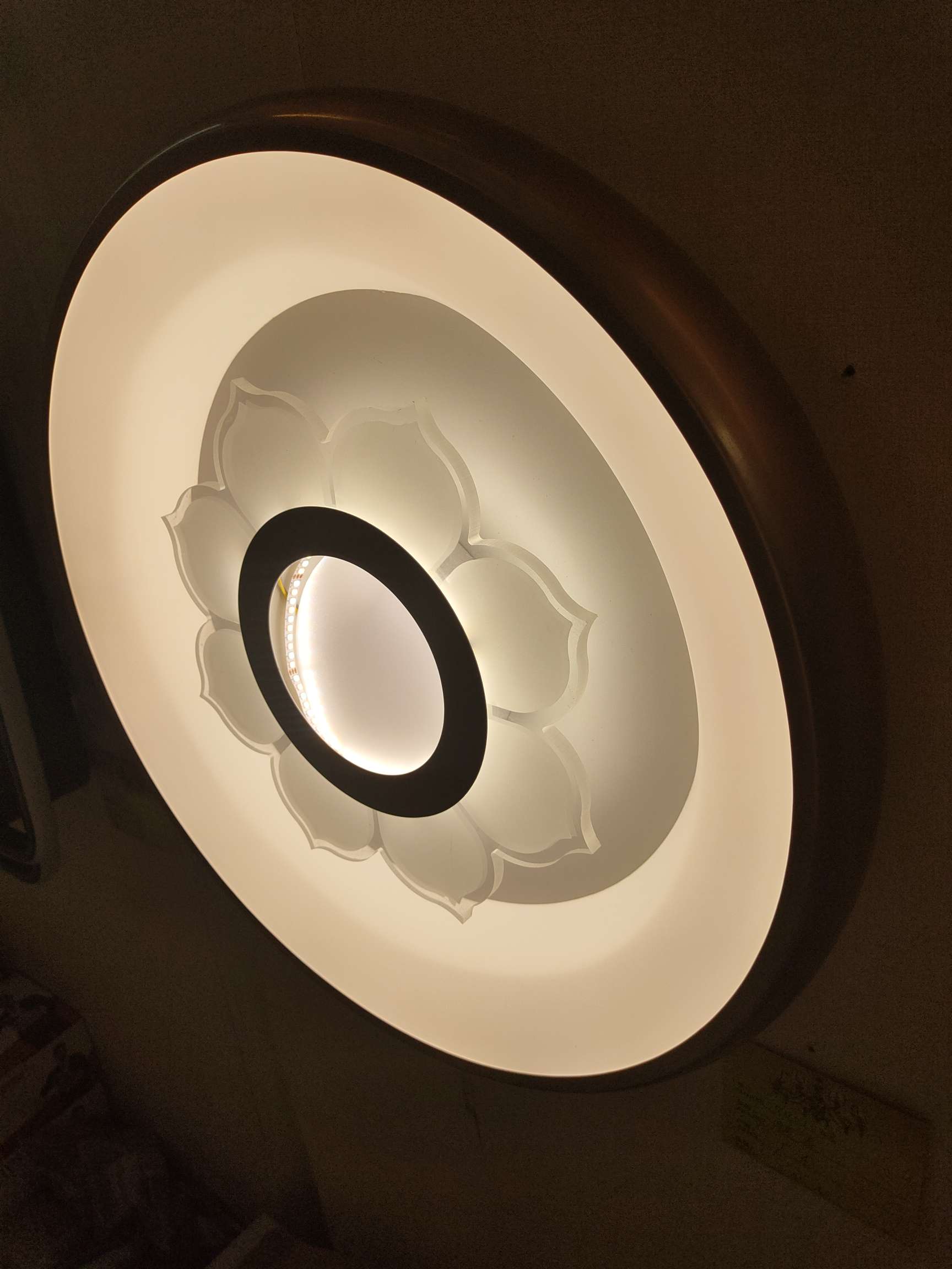 卧室灯现代简 约大气轻奢LED书房吸顶 灯创意圆形温馨浪漫房间灯具吸顶灯详情图6