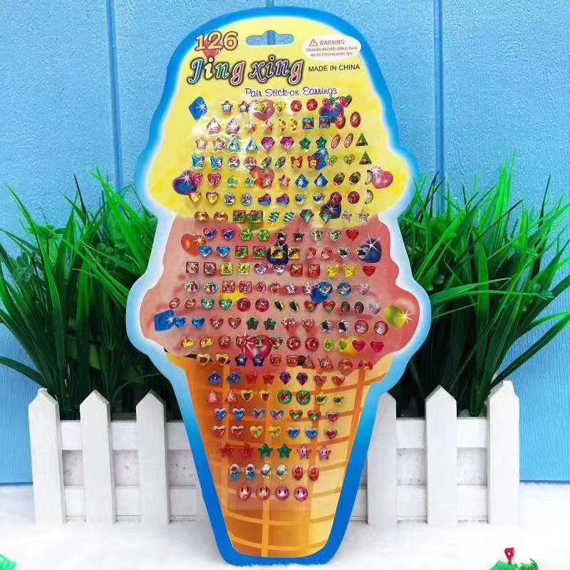 厂家直销来样定做冰淇淋耳环贴图