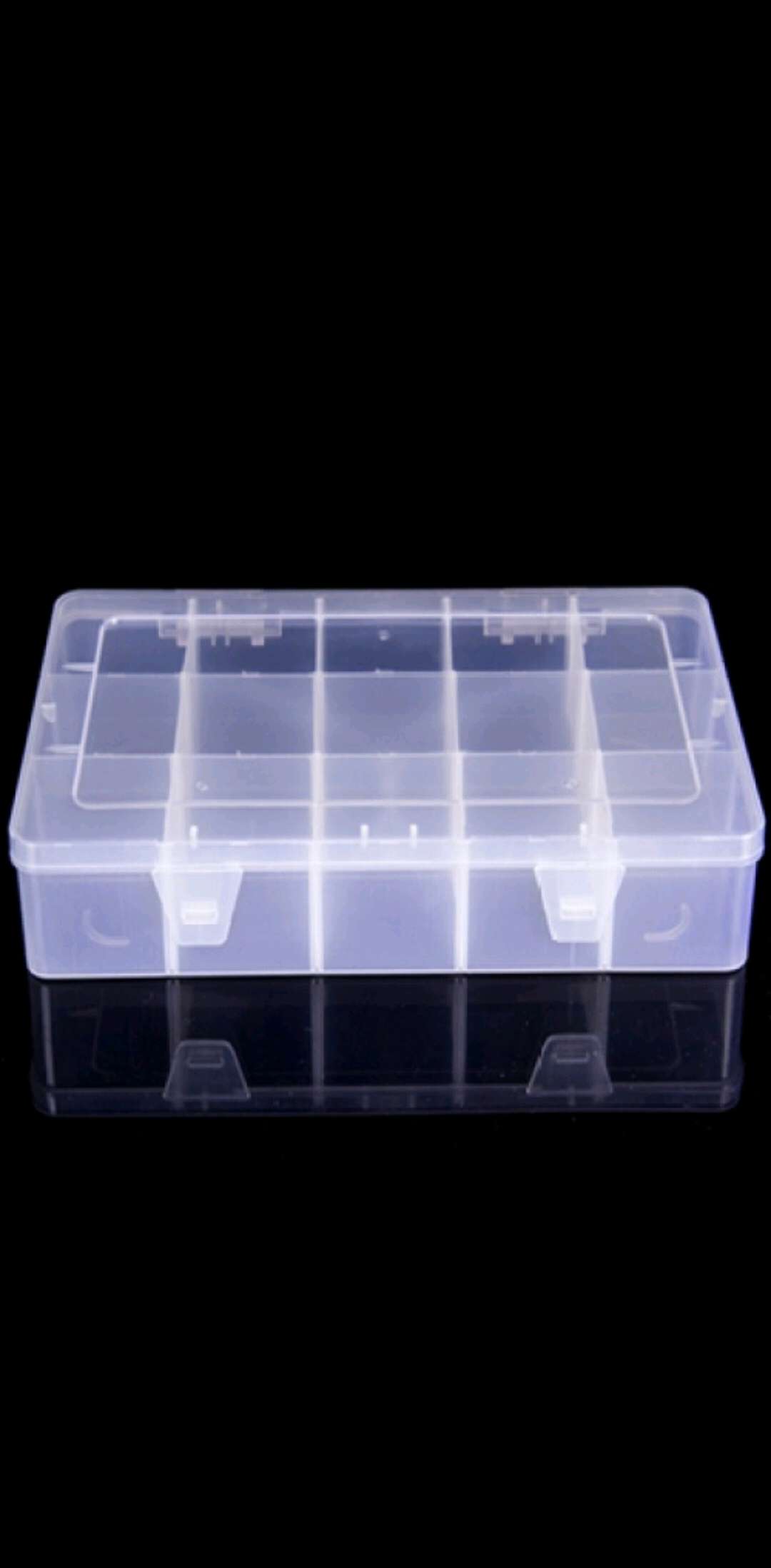 厂家批发大号15格透明塑料可拆卸整理收纳盒储物首饰盒药收纳盒