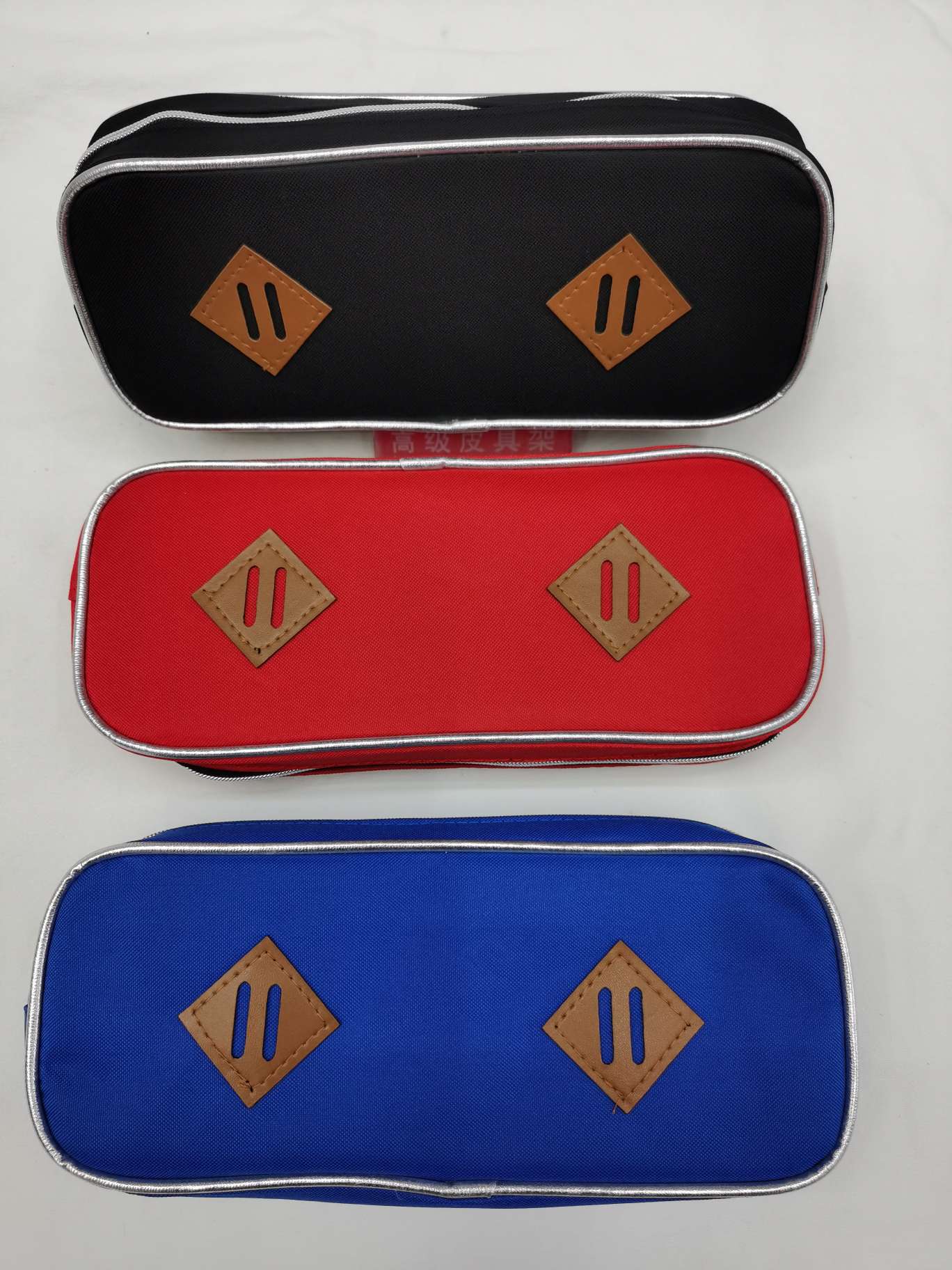 Pen bag of Oxford pen bag P Ⅴ C han edition pen pen bag bag web celebrity pen pen bag bag students creative pen bag one by one the large capacity pen pen bag bag nylon canvas bag multi-function pen bag thumbnail