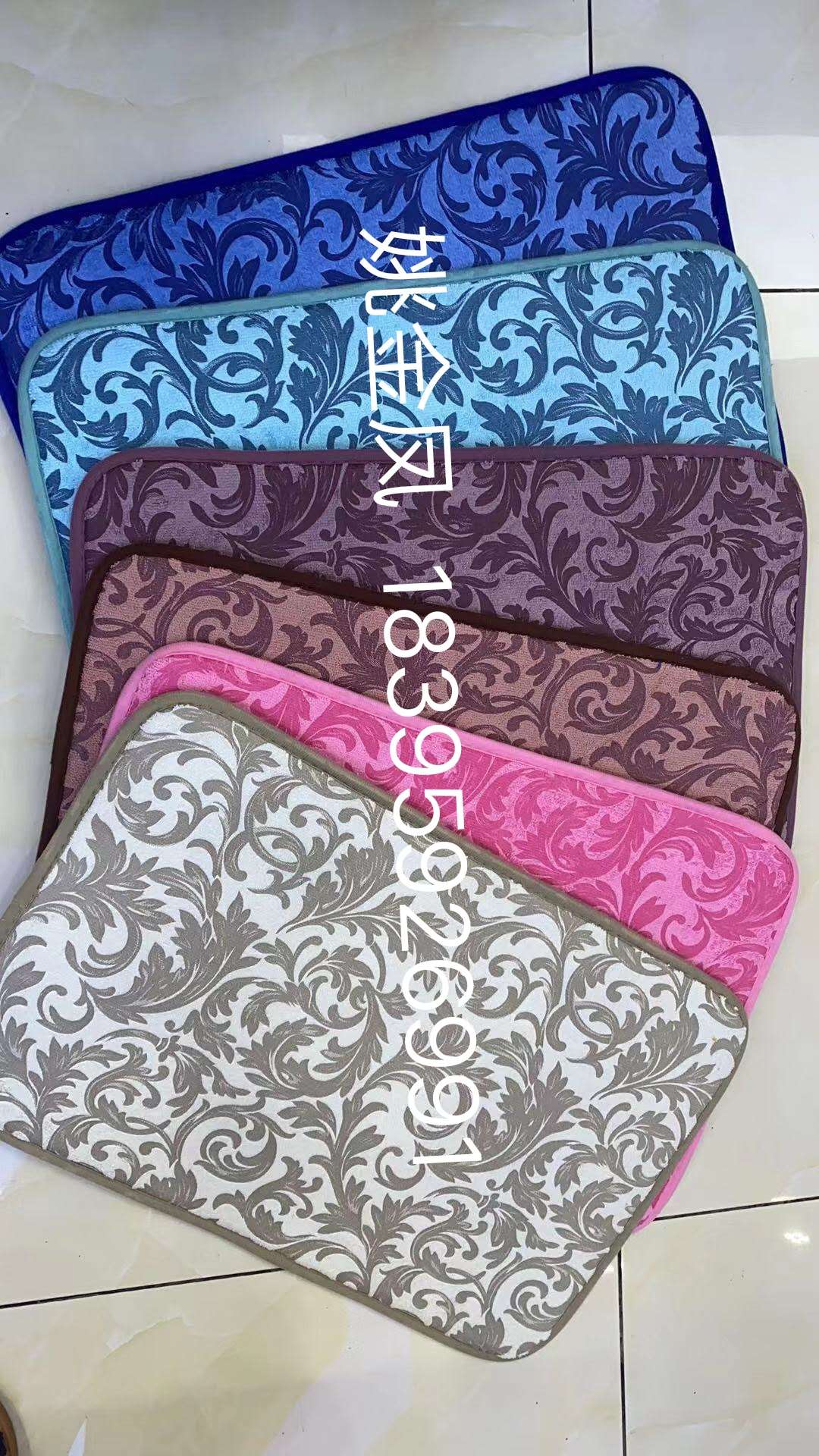 Thickened Carpet Mat Door Mat Bathroom Absorbent Mat Kitchen Non-Slip Mat undefined