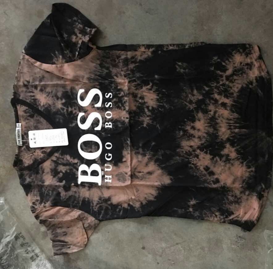 Summer men's short sleeved t-shirts popular logo Korean slim instagram trend men's half sleeved clothes