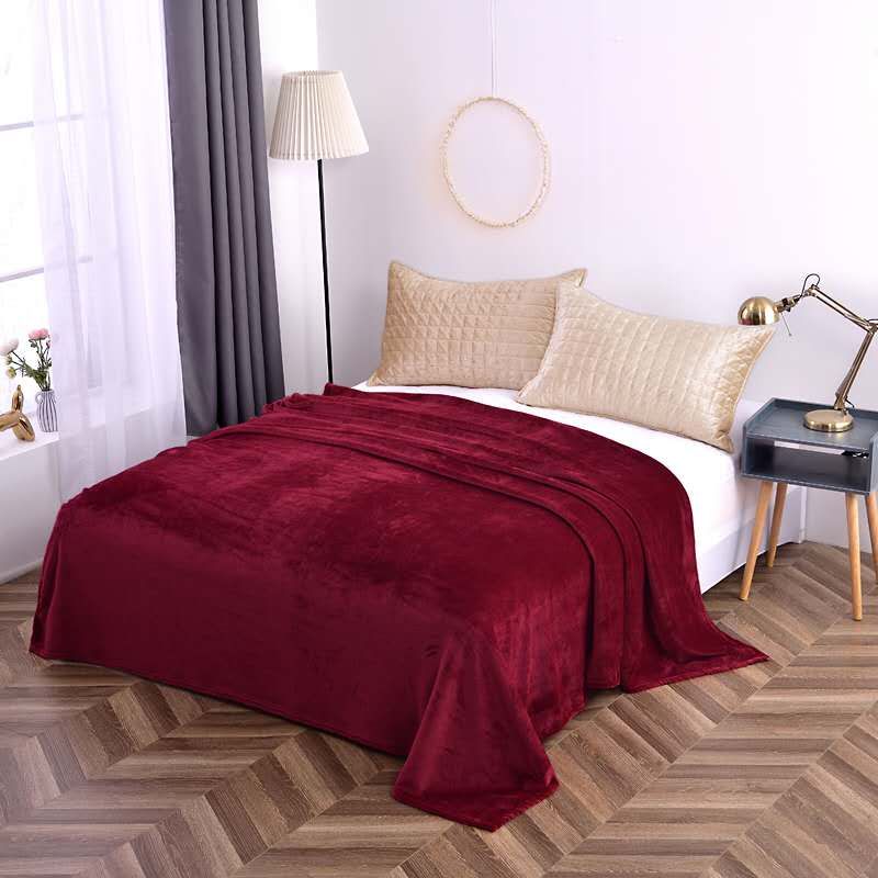 Plain Flannel Blanket Blanket undefined