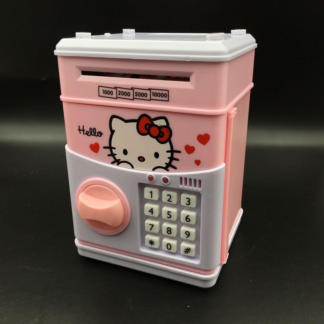 Piggy bank Children's password box Network can deposit and withdraw money, only in, no out, large-capacity cartoon piggy bank undefined