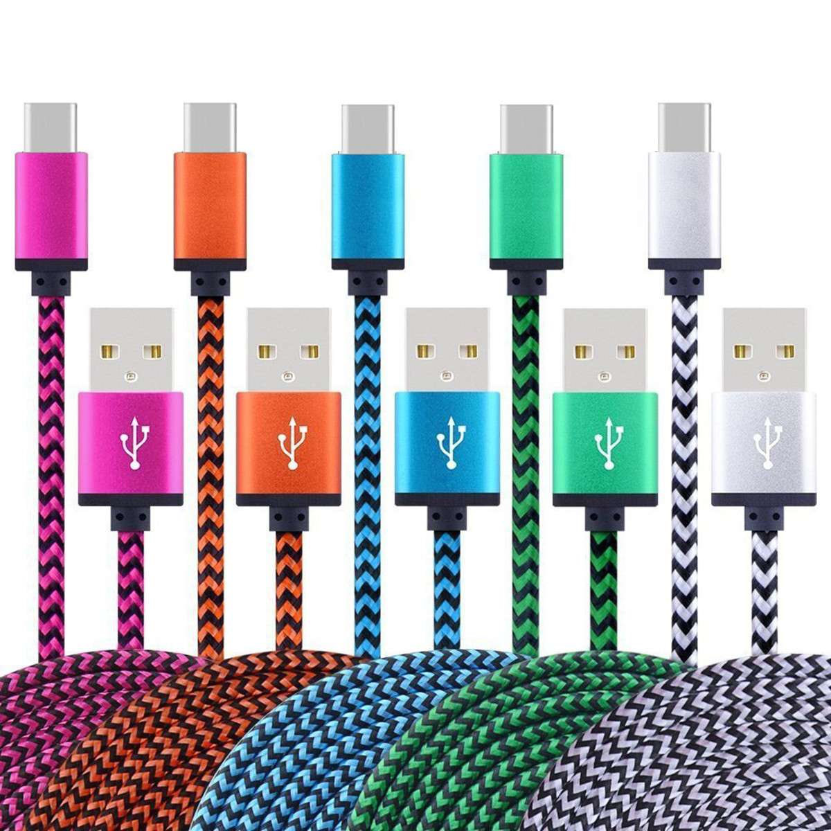 Mobile phone data line 123 meters snake-like charging braided wire is suitable for Cross-border direct supply of LeEco Android smart phones