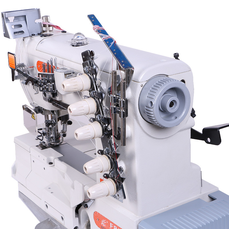 厂家直销F858K包边绷缝机 三针五线坎车 斯柏特平板三针五线机产品图