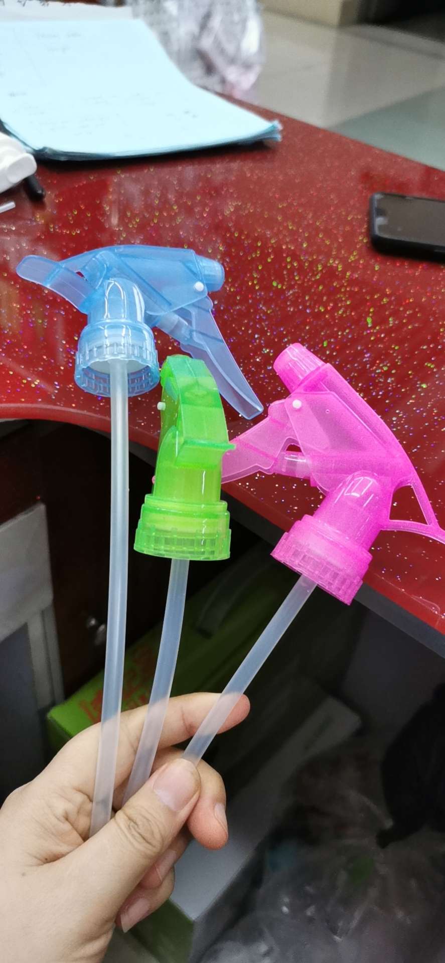 Type A spray gun, plastic spray gun, environmentally friendly plastic spring spray gun, disinfectant spray details Picture