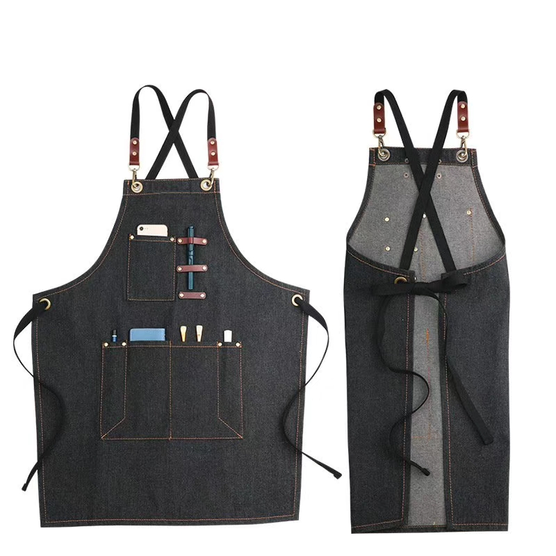 Cowboy apron with suspenders