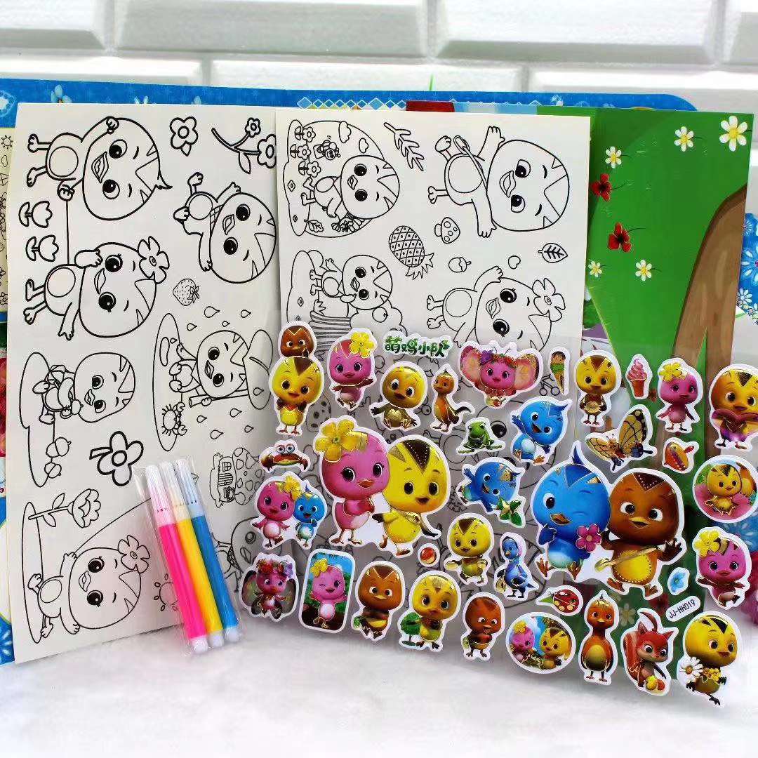 Add color to bubble wrap